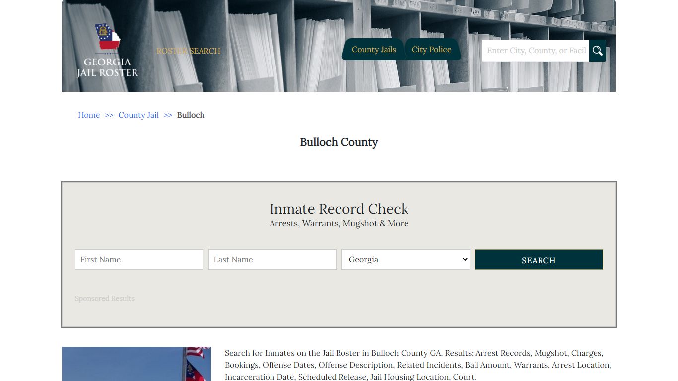 Bulloch County - Georgia Jail Inmate Search